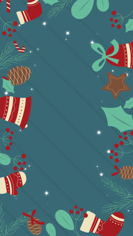 Fondo de decoraciones de Navidad