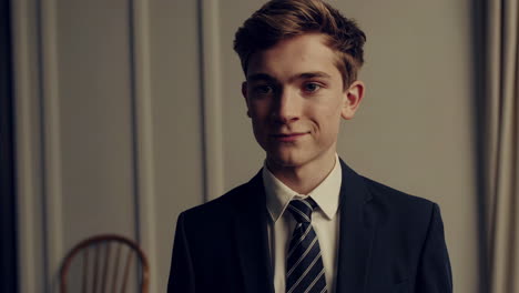 teenager in formal wear