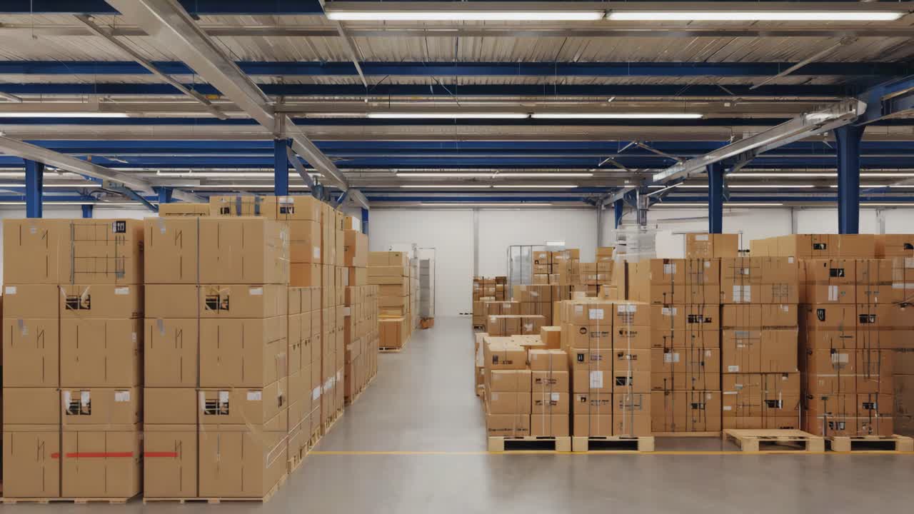 Warehouse filled with boxes