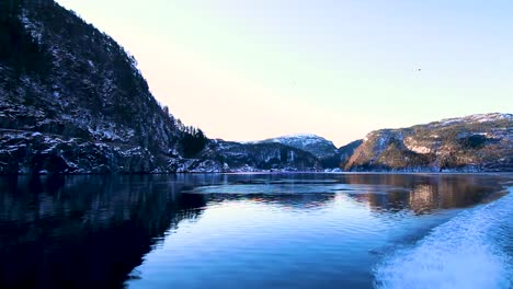 boating in the fjords surrounding bergen, norway