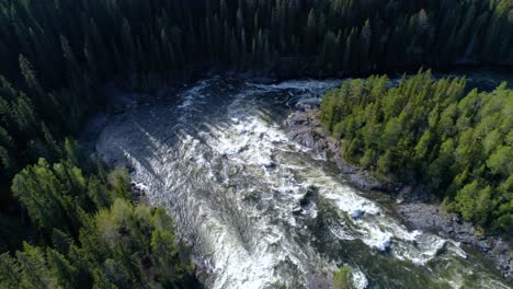 Ristafallet-waterfall-in-the-western-part-of-Jamtland-is-listed-as-one-of-the-most-beautiful-waterfalls-in-Sweden.