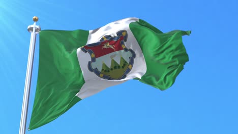bandera del departamento de sacatepequez, guatemala. bucle