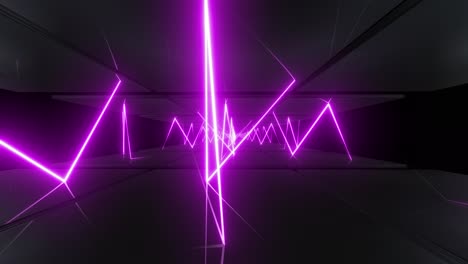 abstract neon pink tunnel