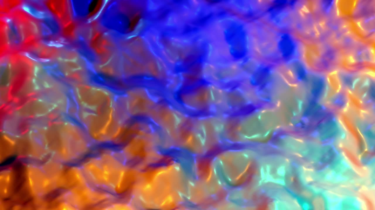 4d bucle sin costuras abstracto animación elegante ondulado multicolor ondulaciones fluido liso. concepto de movimiento líquido metálico iridescente. flujo de abstracción fluido colorido de moda. hermosa superficie de gradiente.