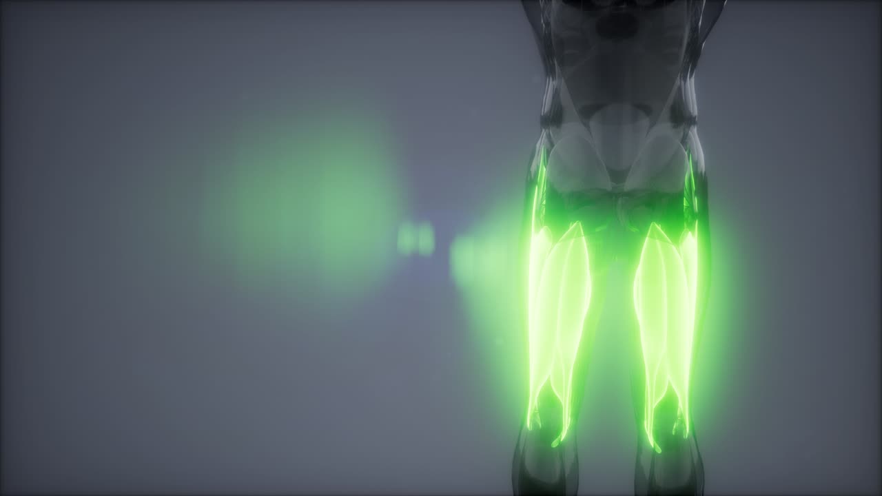 허 ⁇ 지 근육 - 눈에 보이는 근육 해부학 지도