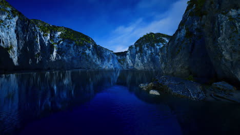unique rock formations reflecting in tranquil waters at a picturesque location