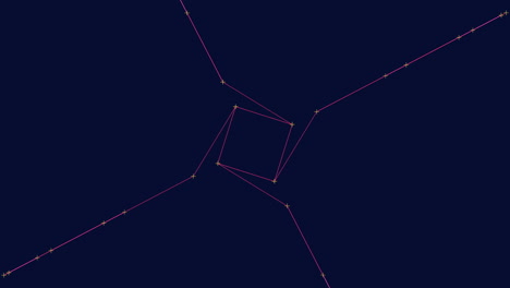 noche estrellada una constelación deslumbrante de estrellas conectadas en el cielo