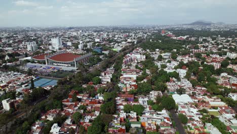 Aerial-View-Of-Alberca-Olímpica-Francisco-Márquez-Located-In-Mexico-City