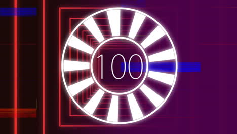 loading from 0 to 100 in circle.