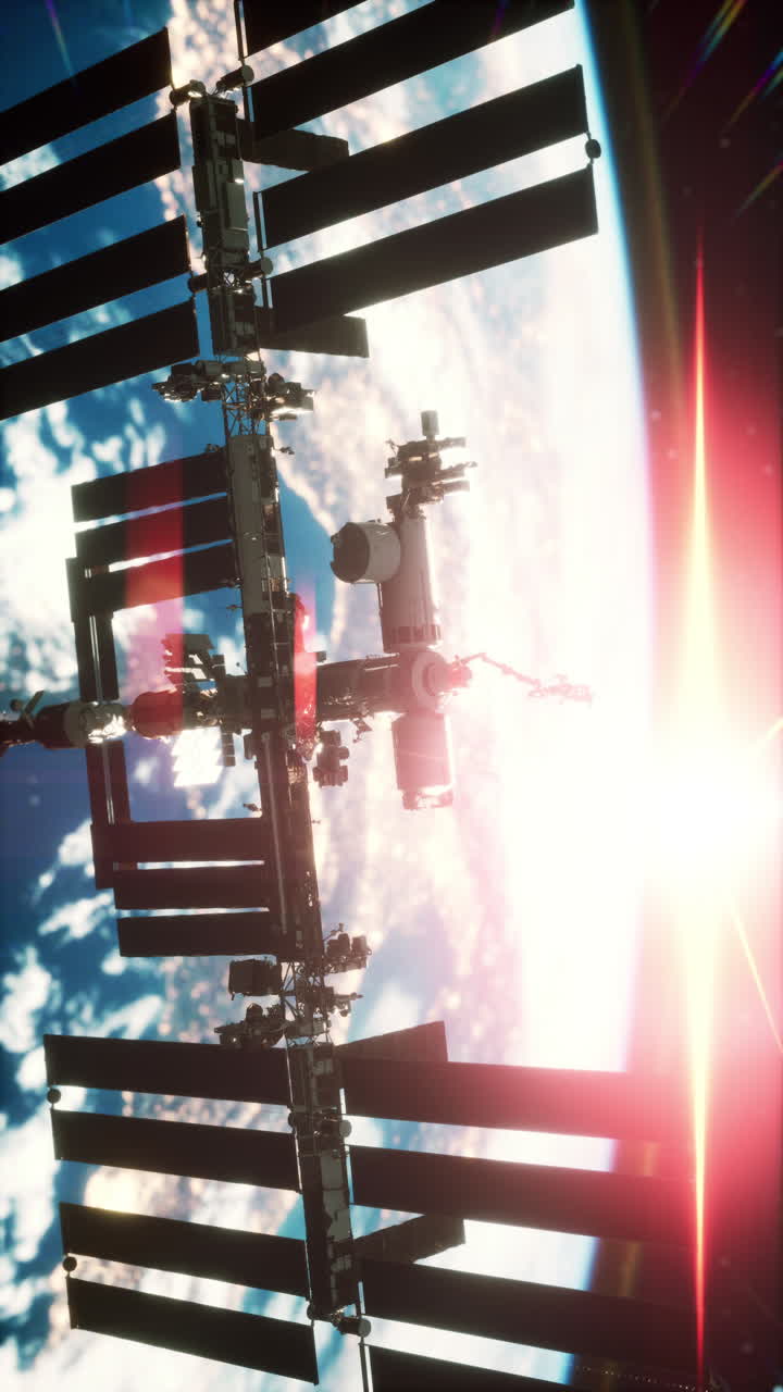 международная космическая станция на орбите земли