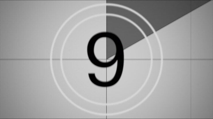 motion grå retro film nedtælling abstrakt baggrund i 80 90'erne stil