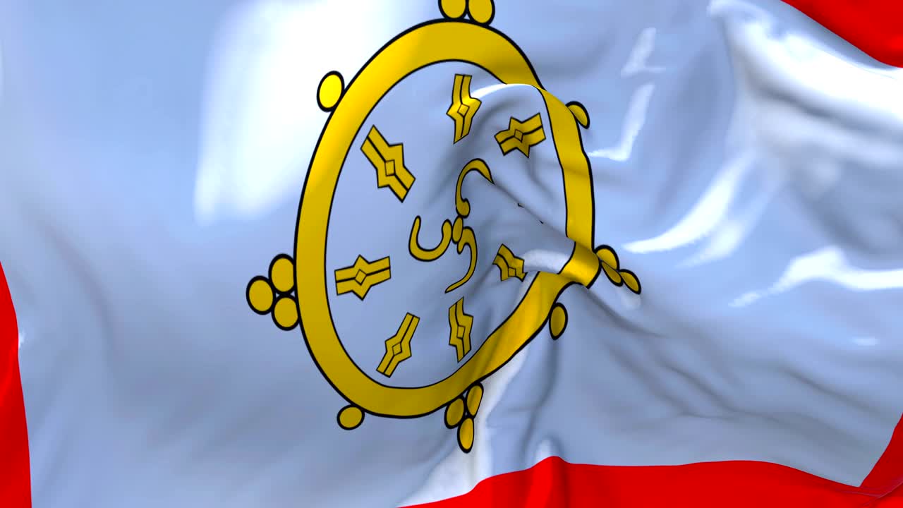 바람 속 느린 동작 애니메이션 4k 현실적인 직물 텍스처 발 부드럽게 바람 날 연속적인 원활한 루프 배경에 불어.