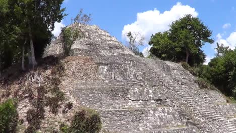 temple 216 in the east acropolis at yaxha, guatemala
