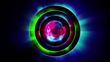abstract colored rings