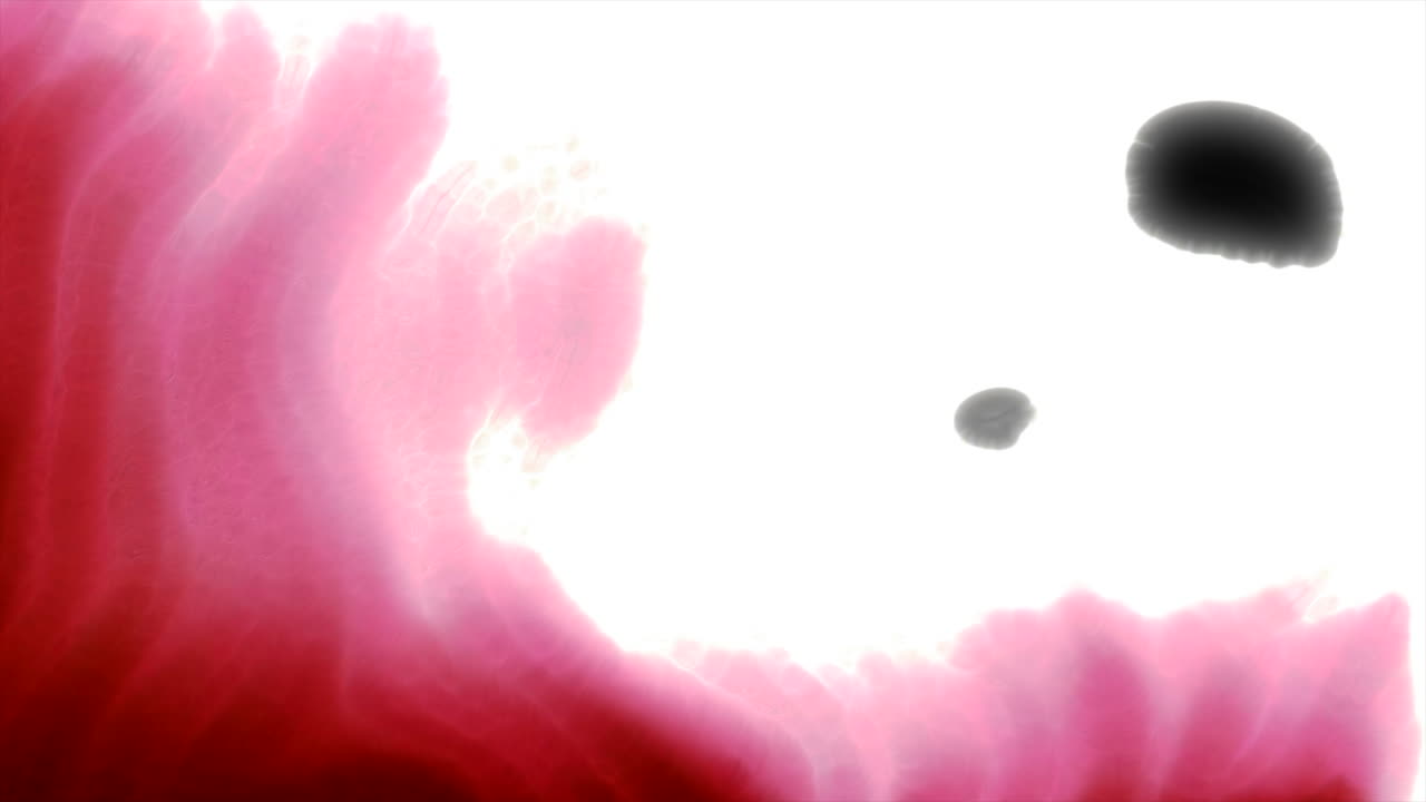 arte fluido de tinta rosa y roja abstracto