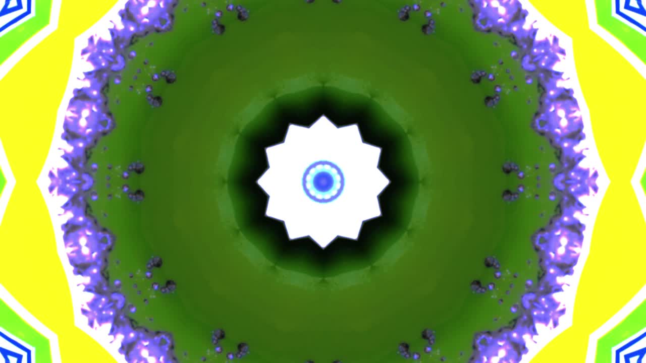 Tropical cool kaleidoscope