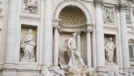 architectural detail of the acqua vergine fountain in rome