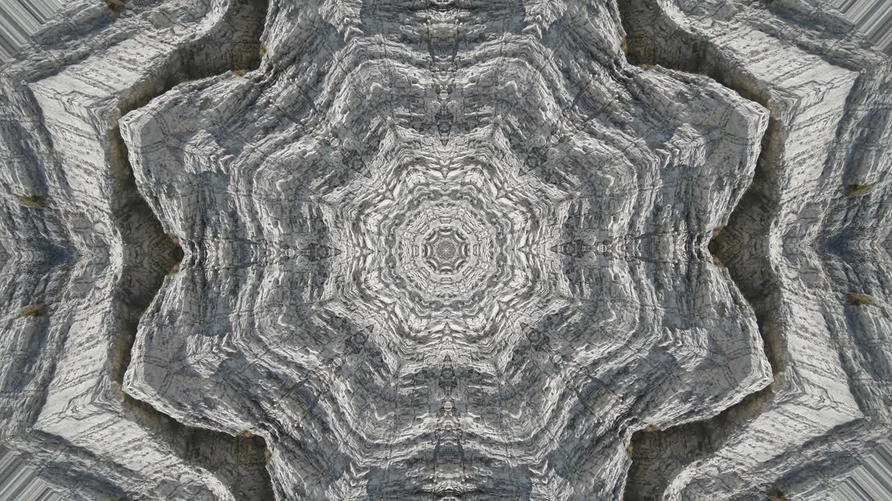 fondo abstracto multicolor y movimiento con efecto caleidoscopio