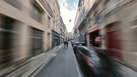 bordeaux, france, hyperlapse - first person hyperlapse of the pedestrian streets of old bordeaux during the day