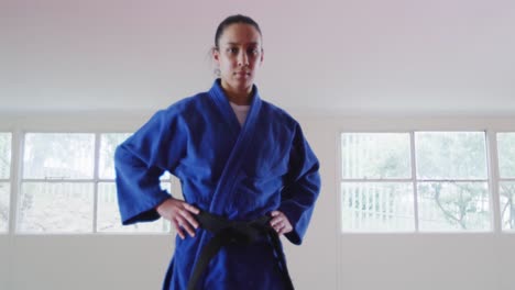 judoka looking at the camera