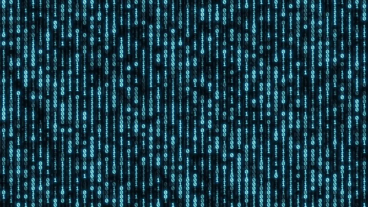 Binary Numbers in Futuristic Digital Technology with AI and Data Networks