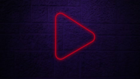 pulgares hacia abajo signo de neón en la pared de ladrillo 4k