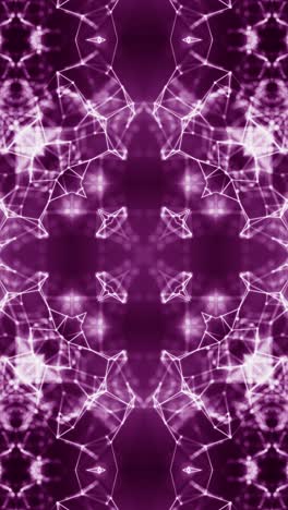 vj loop purple neon kaleidoscope. vertical looped video