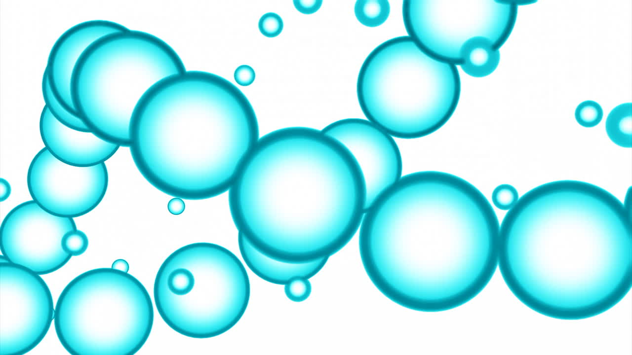 Abstract Blue Bubbles