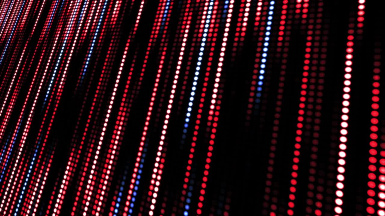 Background abstract red-blue point moving fast with glowing defocused.