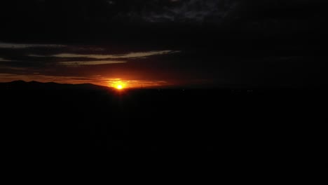 glendale arizona aerial  sunset shot