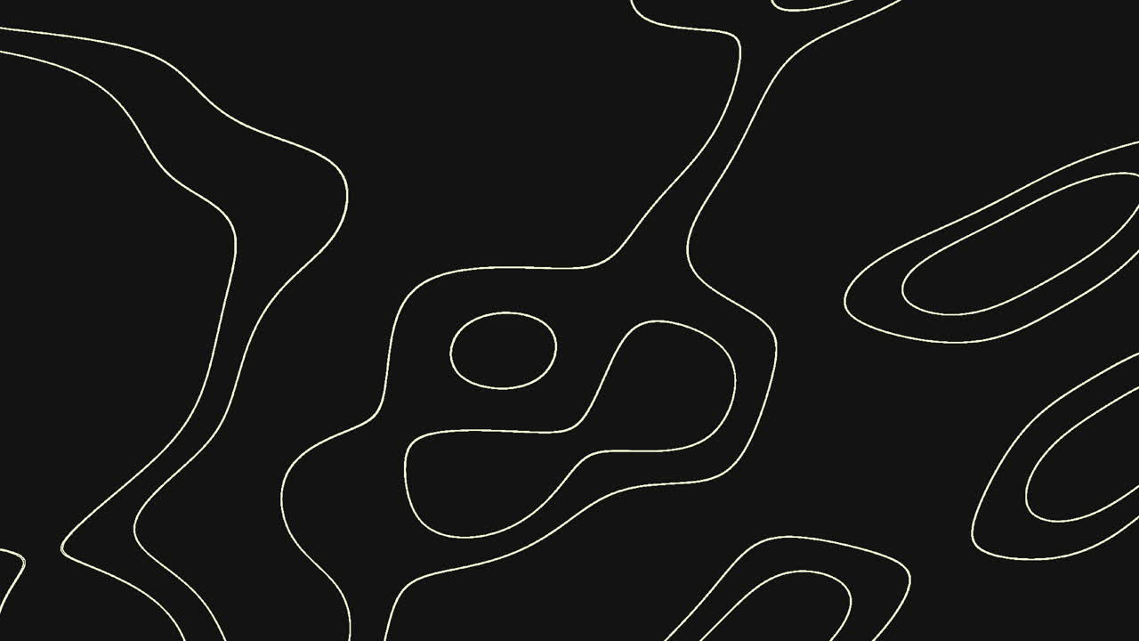 An abstract black design featuring dynamic curved lines and shapes moving in various directions, creating an energetic and versatile pattern suitable for diverse applications