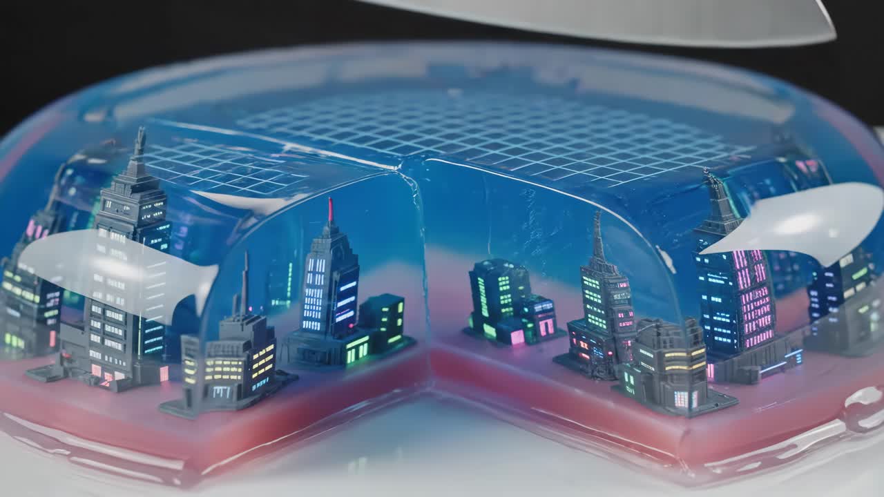 Jelly City Dessert Cut With Knife