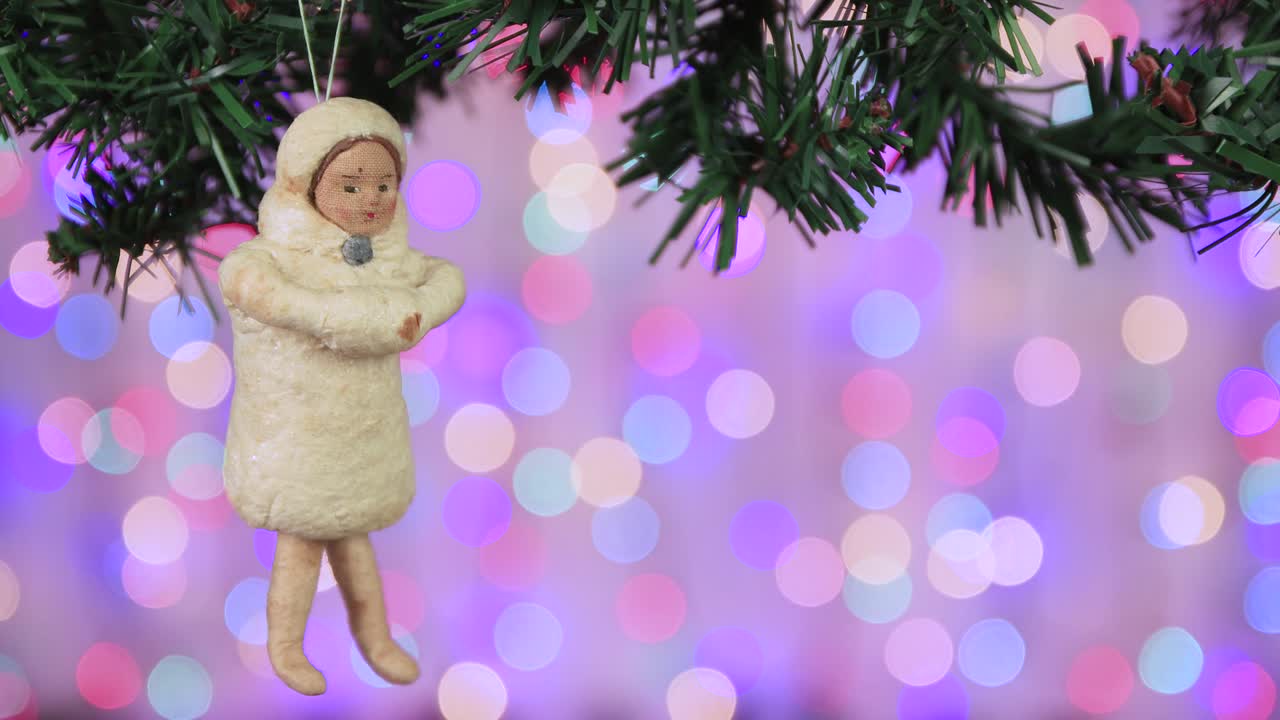 빈티지 크리스마스 장난감 스노우 메인 걸 (snow maiden)