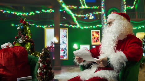 santa reading letters