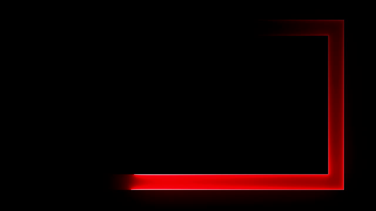 Abstract bright neon rectangular frame. Laser technological background design. looped