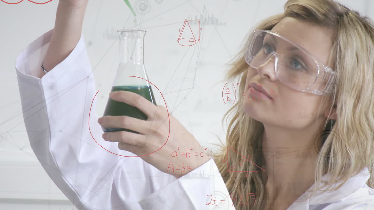 científico que mezcla productos químicos