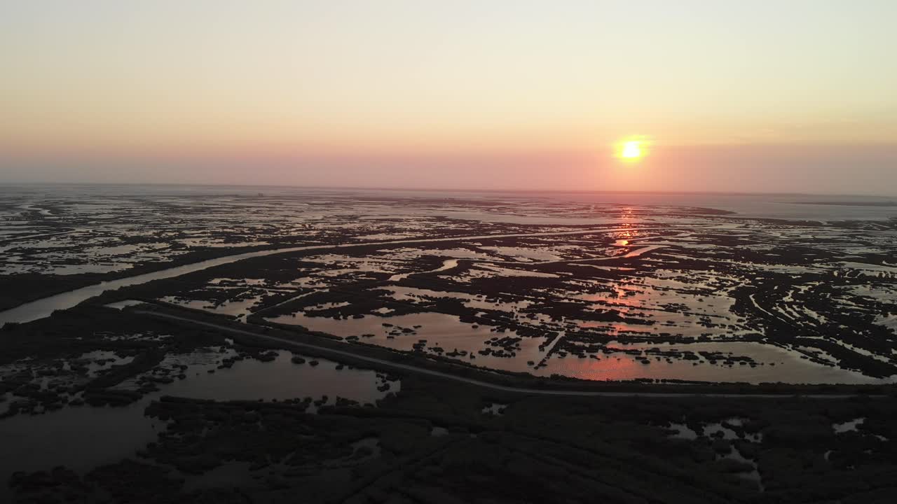 포르투갈 시골의 일몰