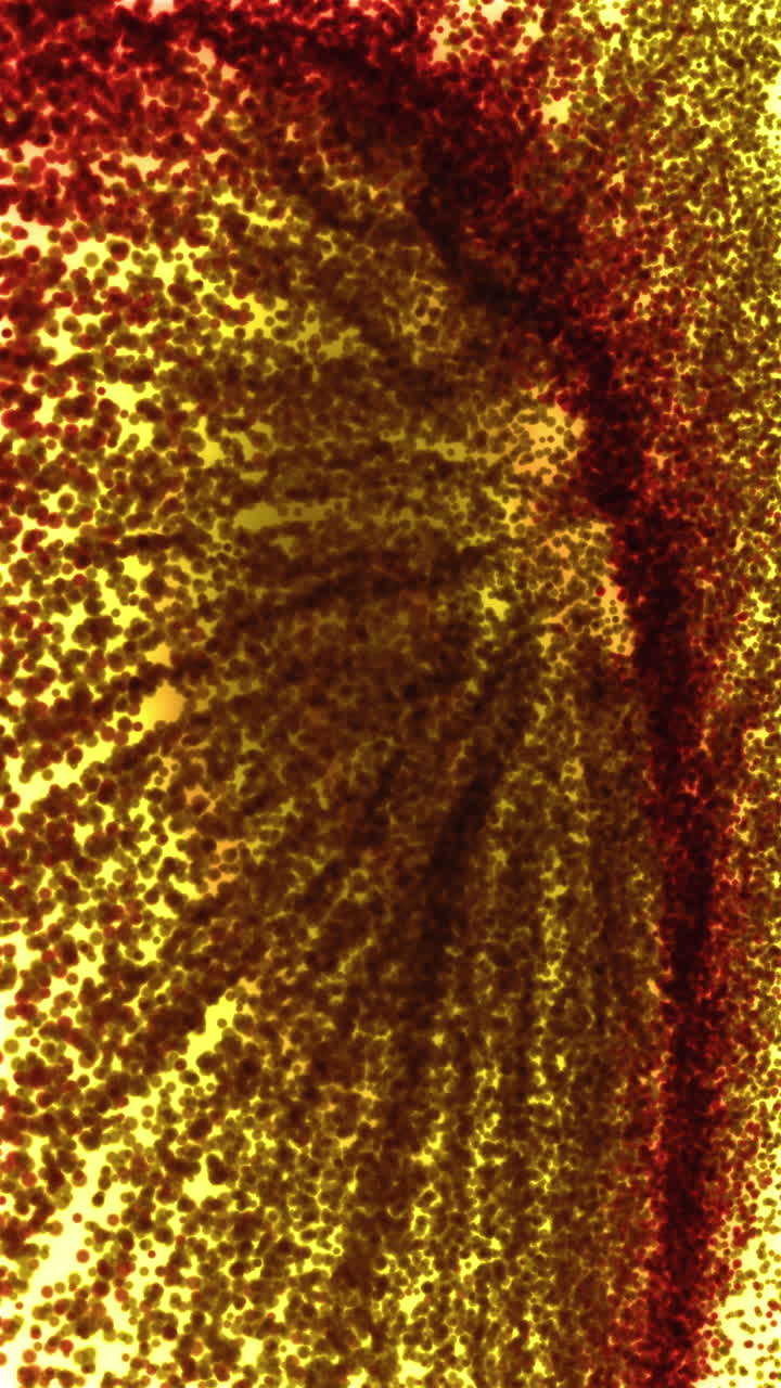 arte abstracto con rojo y amarillo