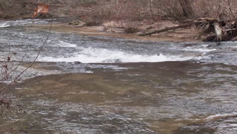 Der-Fluss-Fließt-Schnell-Und-Ist-Weiß