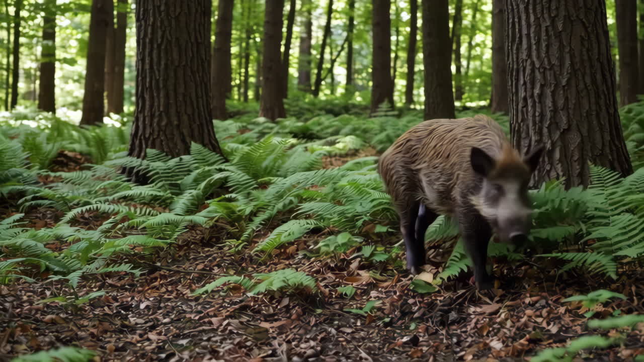 jabalí en el bosque
