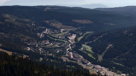Soaring Over Sun Peaks Village in Summer: A Drone&#039;s Perspective