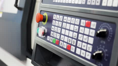 panel de control de la máquina cnc