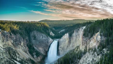 cinemagraph of lower yellowstone falls