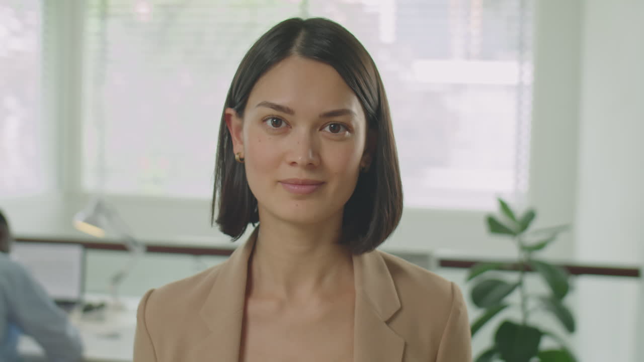 Portrait of Beautiful Business Lady in Office