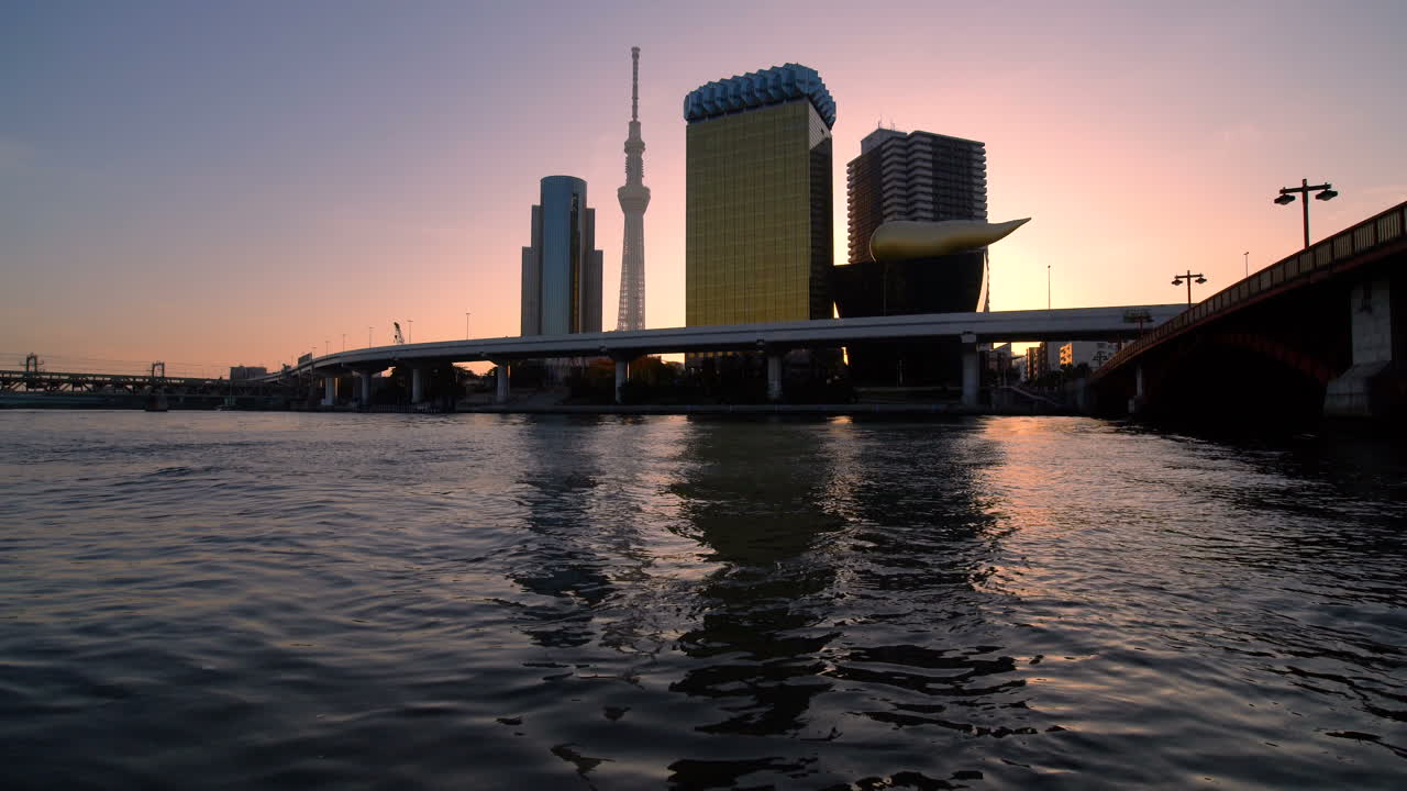 Tokyo City Skyline at Sunrise.