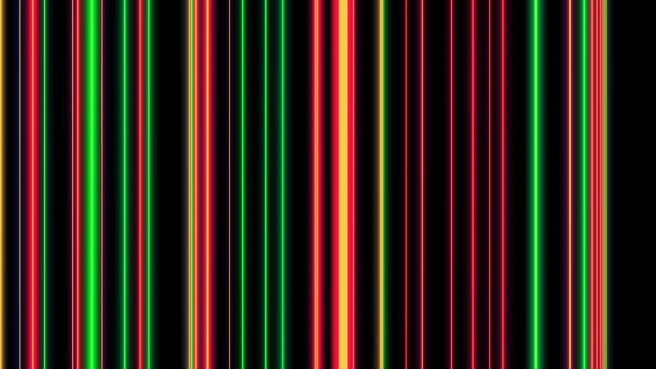 líneas verticales de neón coloridas