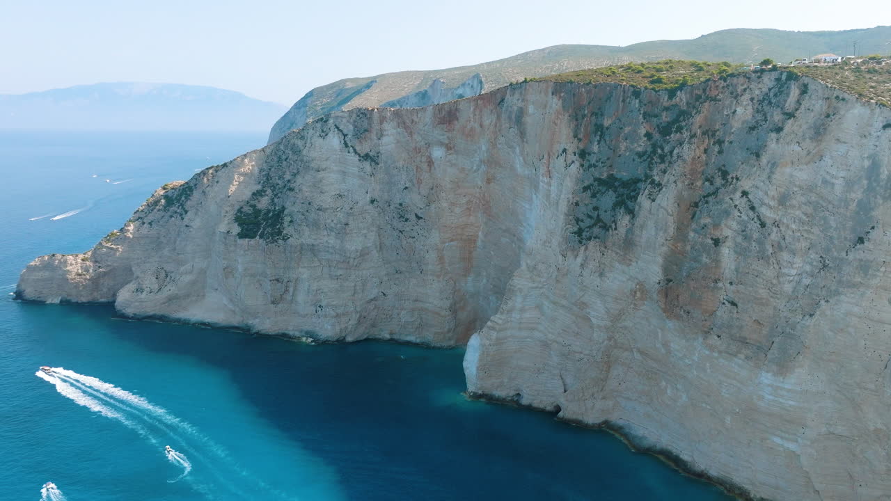 Aerial view of Navagio Beach, Greece