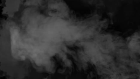 clouds on black background