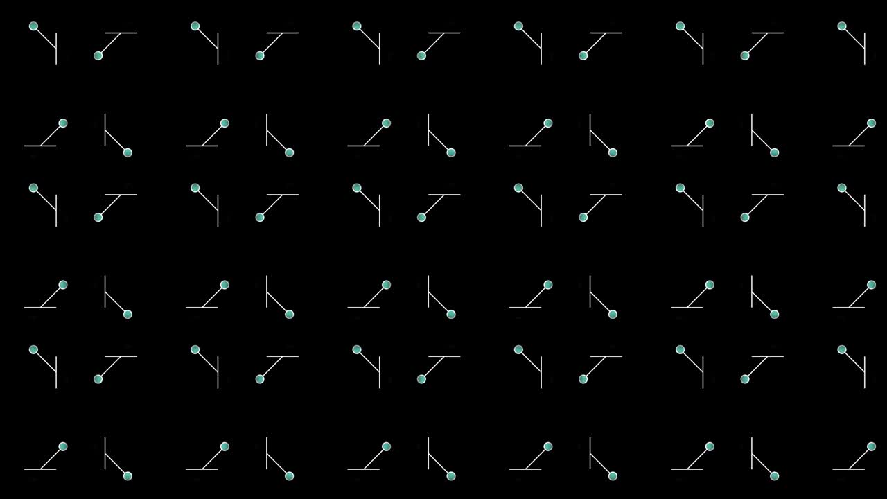 animación simple 2d newtons cuna animación de bucle sin fin