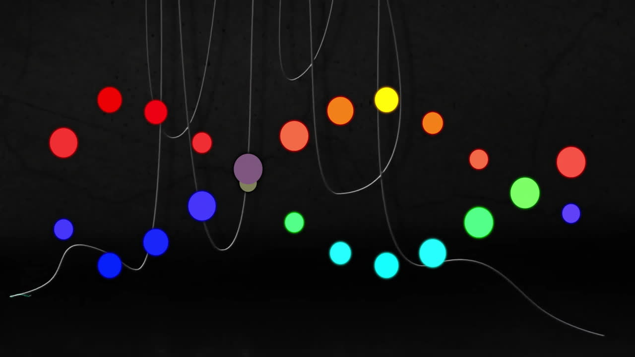 animación de la cadena de adn sobre las conexiones